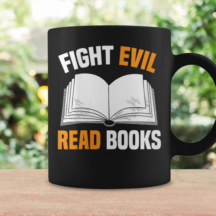 Fight Evil Read Books Graphic Print Coffee Mug Gifts ideas