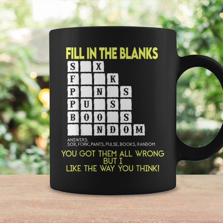Fill In The Blanks Answers Sox Fork Pants Pulse Books Random Graphic Print Coffee Mug Gifts ideas