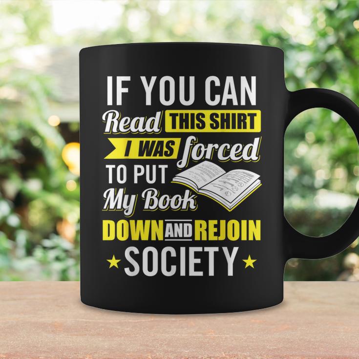 I Was Forced To Put My Book Down Book Lover Reading Small Graphic Print Coffee Mug Gifts ideas