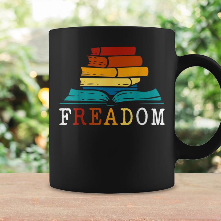 Freadom Read Banned Books Reader Bookworm Graphic Print Coffee Mug Gifts ideas