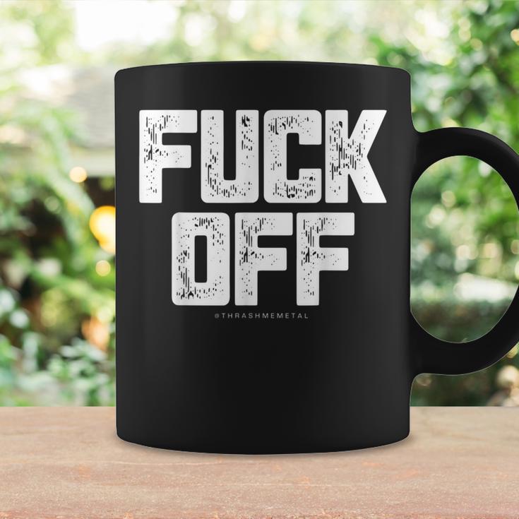 メンズ Fuck Off Thrash メタル コーヒーマグ ギフトのアイデア