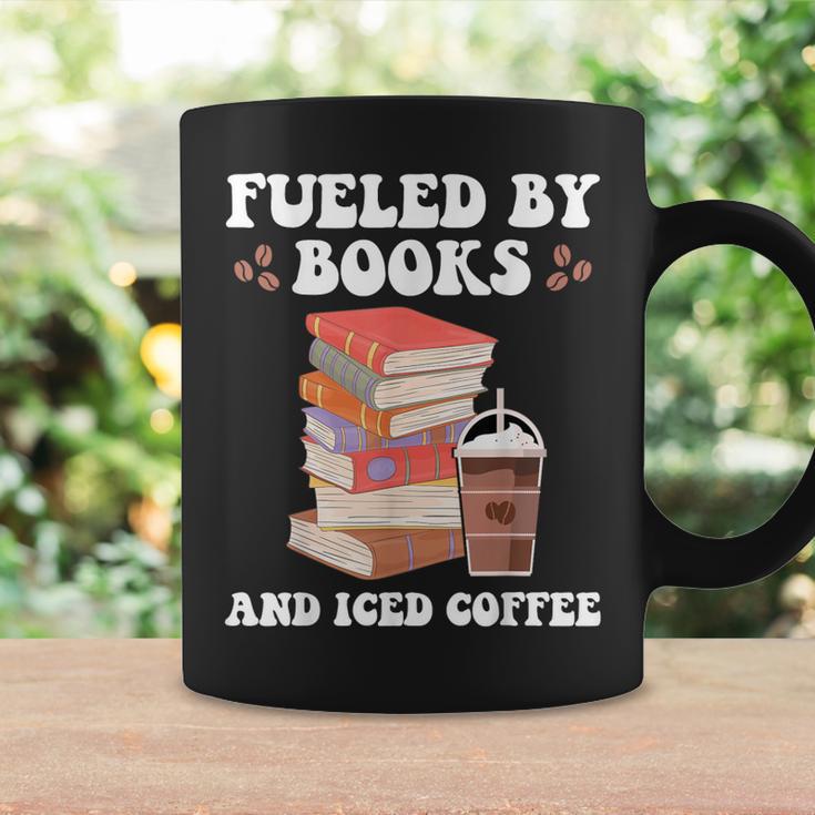 Fueled By Books And Iced Coffee Coffee Read Book Lover Graphic Print Coffee Mug Gifts ideas Fueled By Books And Iced Coffee Coffee Read Book Lover Graphic Print Coffee Mug Gifts ideas