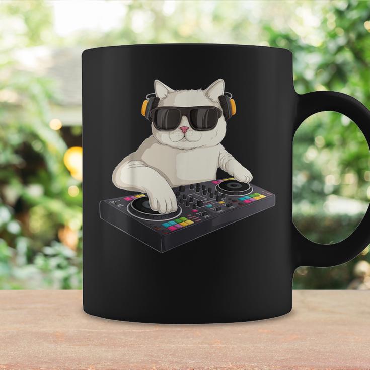 Dj Cat Techno Music Festival Lover Musician Women コーヒーマグ ギフトのアイデア