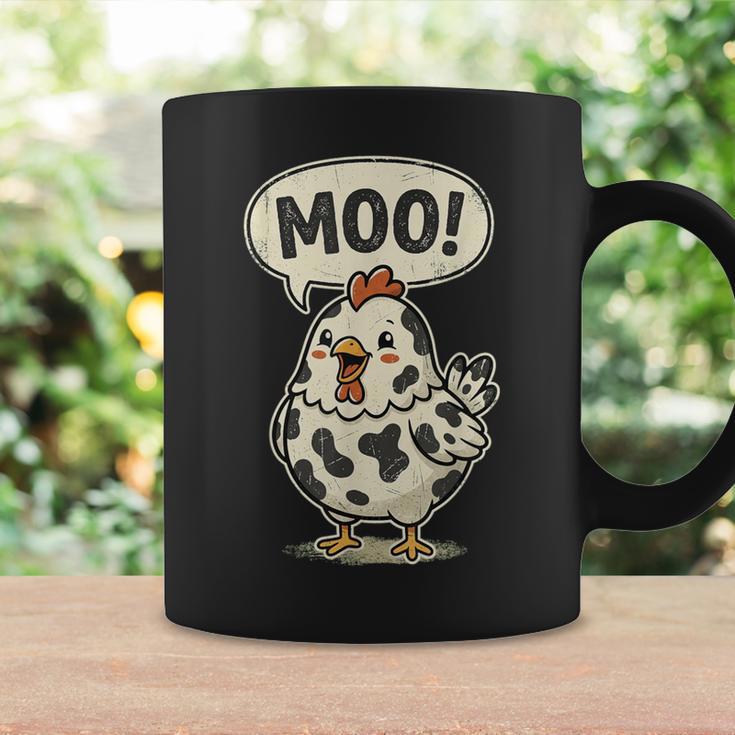 Moo 鶏 牛 農場 動物 ユーモア 男性 女性 キッズ 4 コーヒーマグ ギフトのアイデア