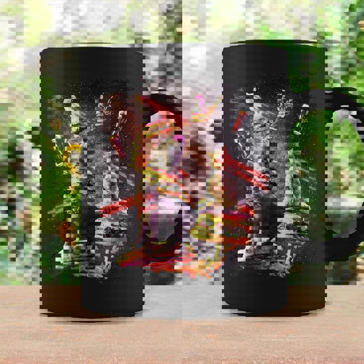 Galaxy Laser Cat On Burger -Pace Cheeseburger Cats コーヒーマグ ギフトのアイデア