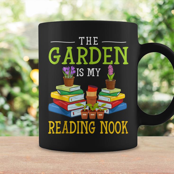 The Garden Is My Reading Nook Books Garden Graphic Print Coffee Mug Gifts ideas