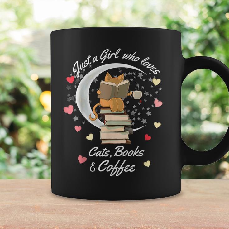 Only a Girl The Cat Books Graphic Print Coffee Mug Gifts ideas Only a Girl The Cat Books Graphic Print Coffee Mug Gifts ideas
