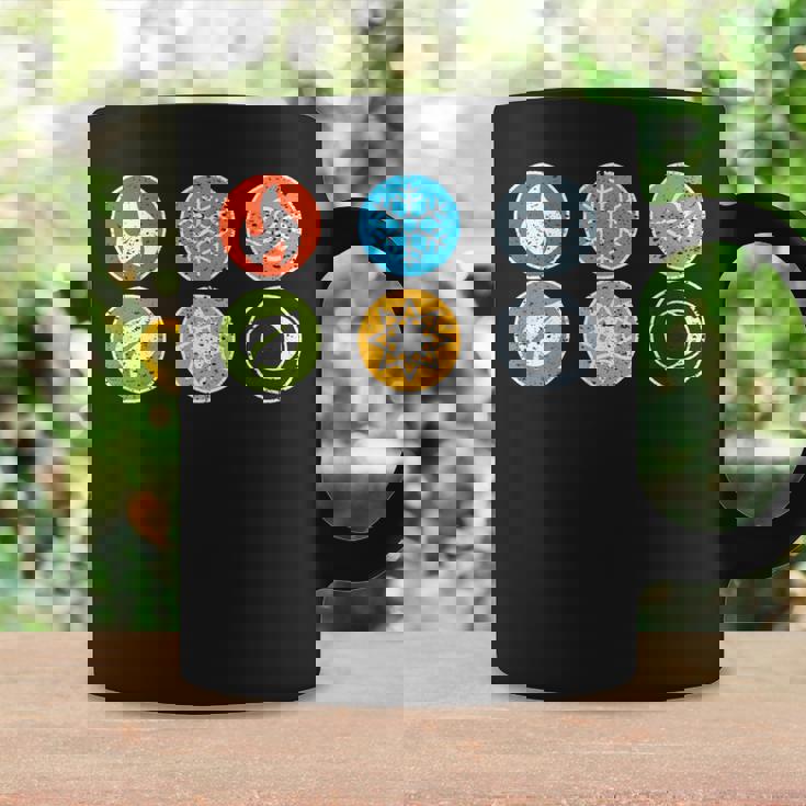 Gloomhaven Elements シンボル 火 氷 空 地球 ライトダーク コーヒーマグ ギフトのアイデア