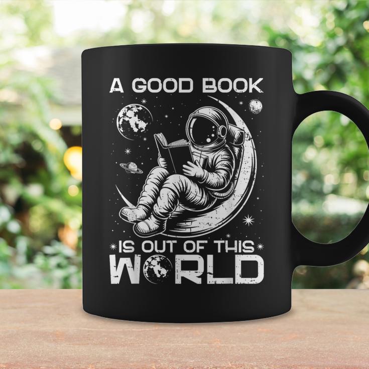 A Good Book Is Out Of This World Space Book Lover Graphic Print Coffee Mug Gifts ideas