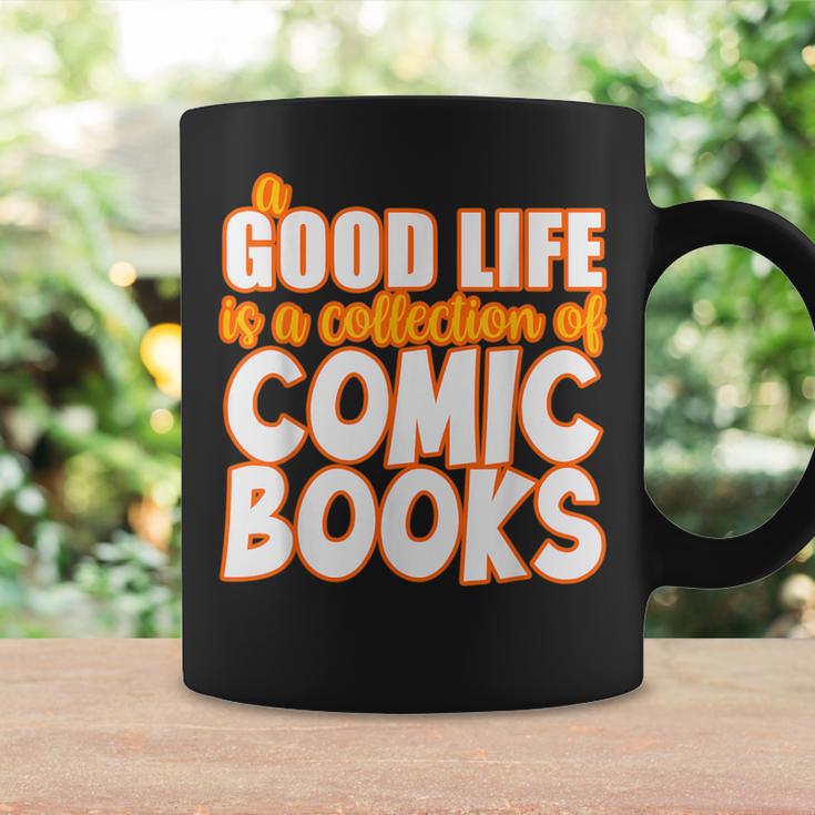 A Good Life Is A Collection Of Comic Books Graphic Vintage Graphic Print Coffee Mug Gifts ideas