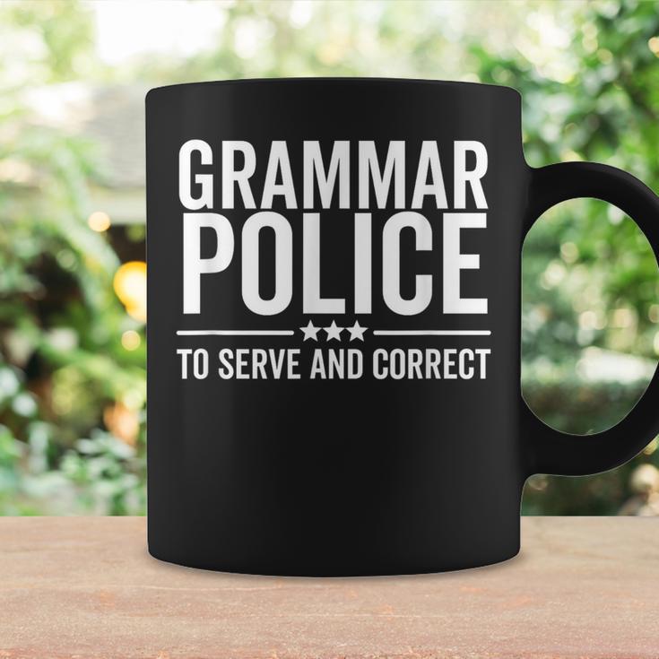 Grammar Police To Serve And Correct Book Literature Graphic Print Coffee Mug Gifts ideas