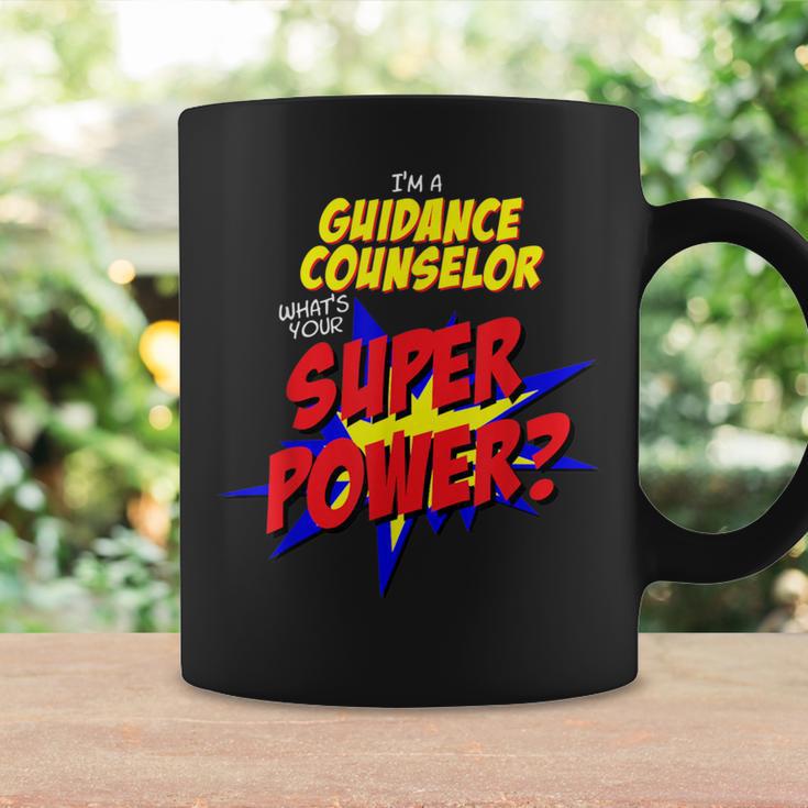 Guidance Counselor Teacher Superhero Superpower Comic Book Graphic Print Coffee Mug Gifts ideas