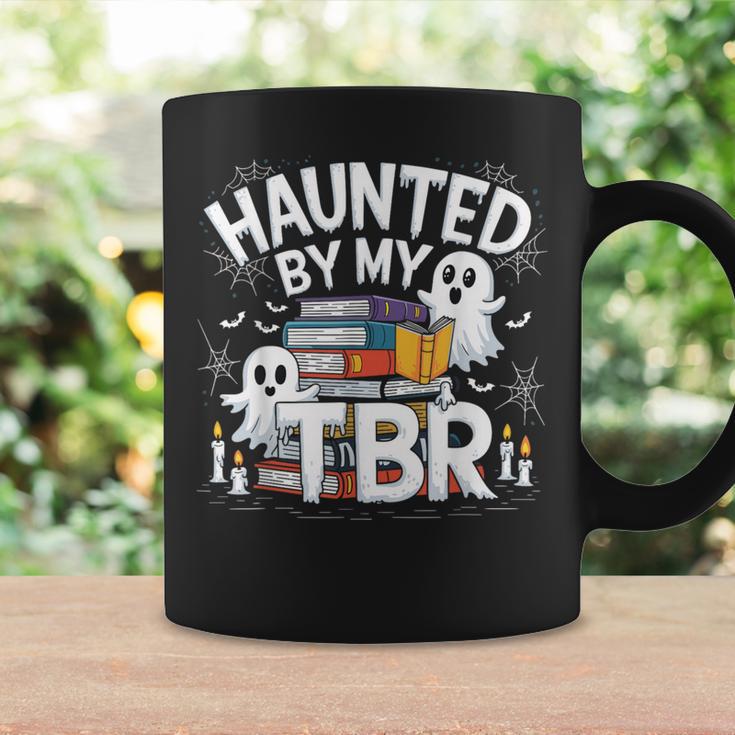 Halloween Book Lover Teacher Ghost Costume Haunted By My Tbr Graphic Print Coffee Mug Gifts ideas