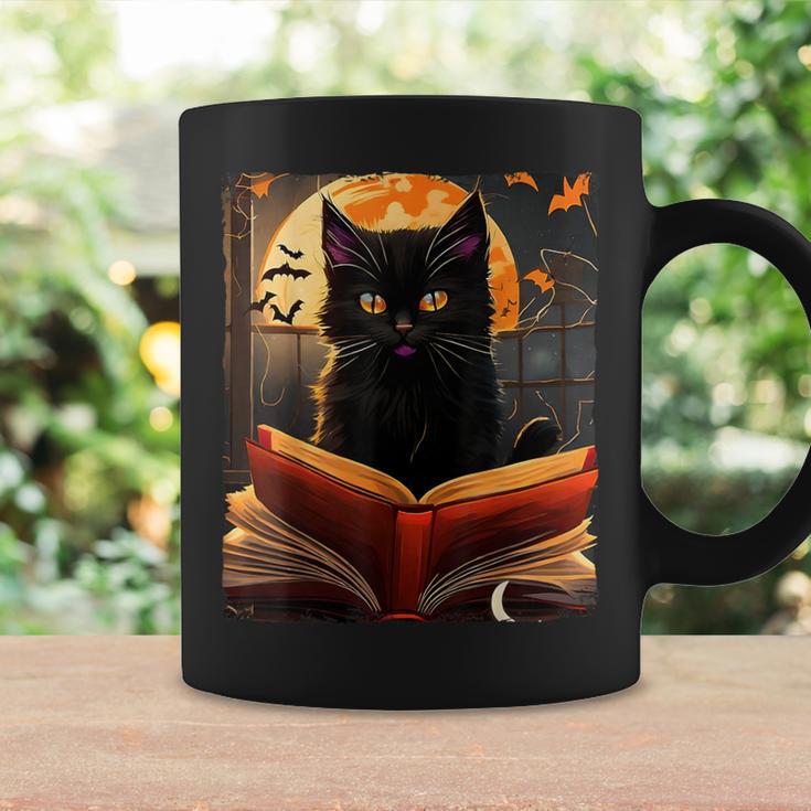 Halloween Cat Reading Books Spooky Cat Reader Teachers For Men Women Kids Graphic Print Coffee Mug Gifts ideas Halloween Cat Reading Books Spooky Cat Reader Teachers For Men Women Kids Graphic Print Coffee Mug Gifts ideas