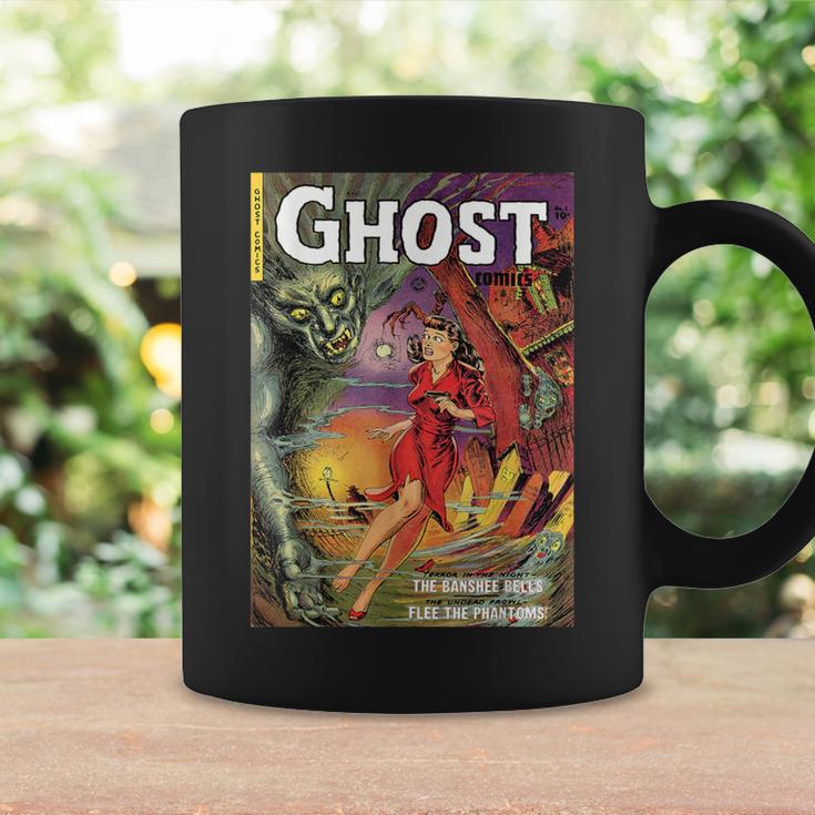 Halloween Horror Vintage Ghost Comic Book Retro Cartoon Graphic Print Coffee Mug Gifts ideas