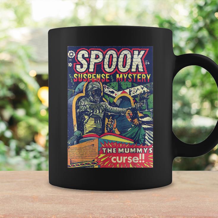 Halloween Horror Vintage Mummy Comic Book Retro Scary Graphic Print Coffee Mug Gifts ideas