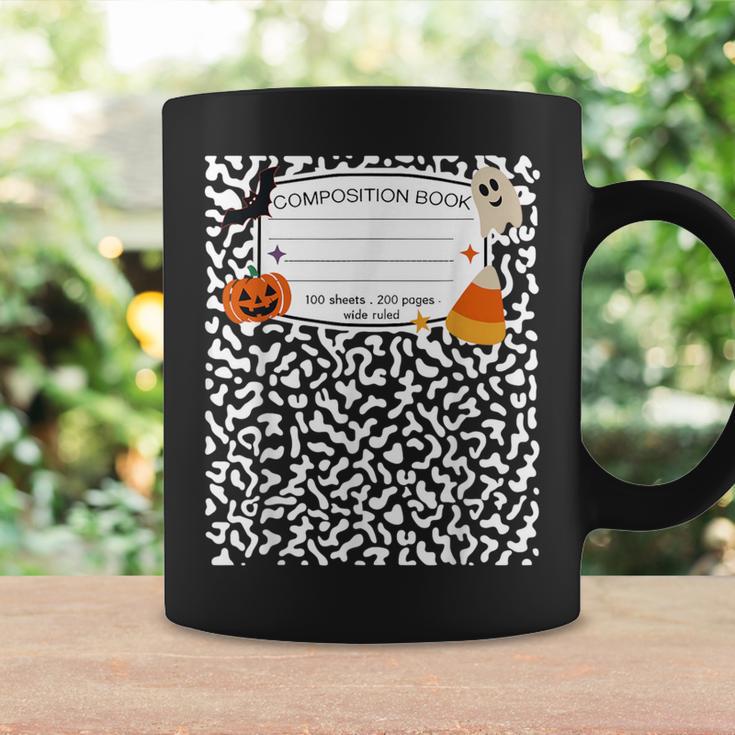 Halloween Teacher Composition Book Notebook Matching Group Graphic Print Coffee Mug Gifts ideas