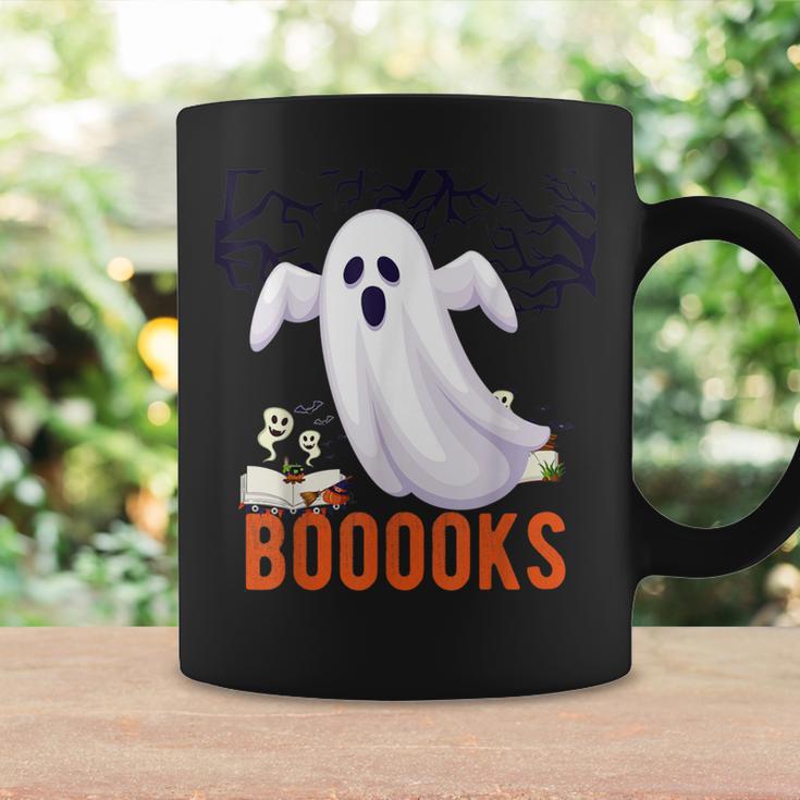 Halloween Teacher Librarian Books Reading Ghost Pun BOOOOKS Men Women Kids Graphic Print Coffee Mug Gifts ideas
