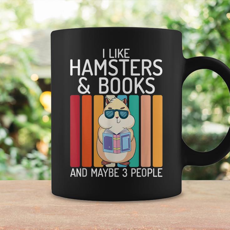 I Like Hamsters & Books And Maybe 3 People Hamster Lover Graphic Print Coffee Mug Gifts ideas