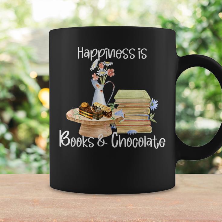Happiness Is Books And Chocolate Graphic Print Coffee Mug Gifts ideas Happiness Is Books And Chocolate Graphic Print Coffee Mug Gifts ideas