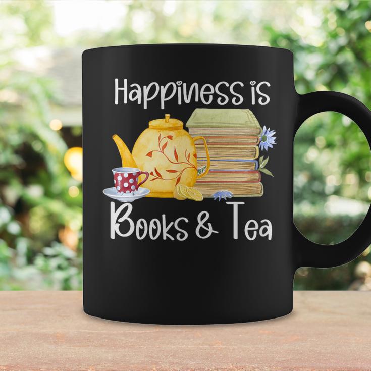 Happiness Is Books And Tea Graphic Print Coffee Mug Gifts ideas