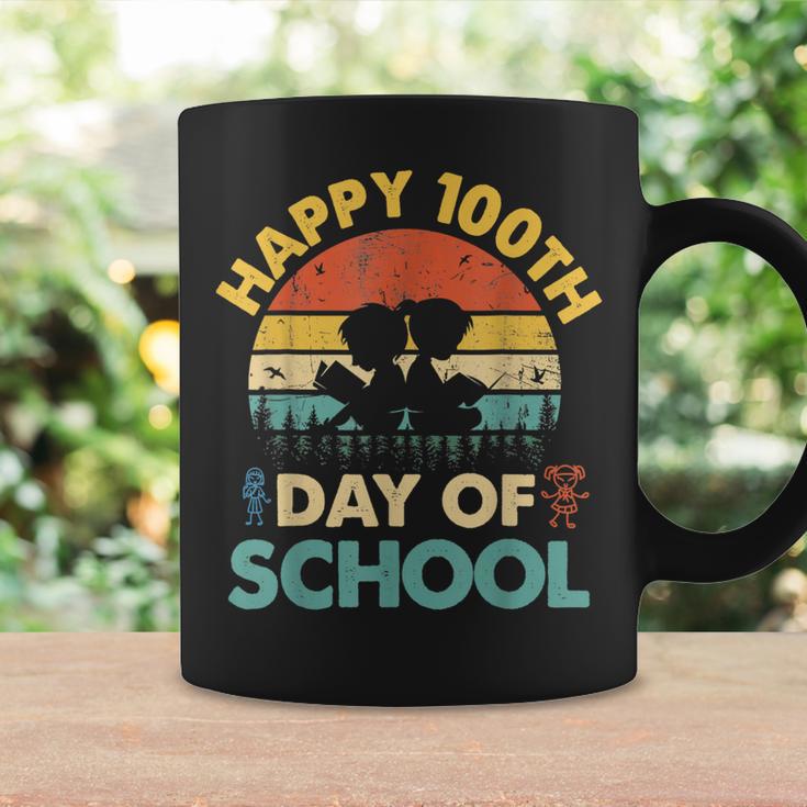 Happy 100th Day Of School Teacher Reading Book For Men Women Girls Kids Graphic Print Coffee Mug Gifts ideas