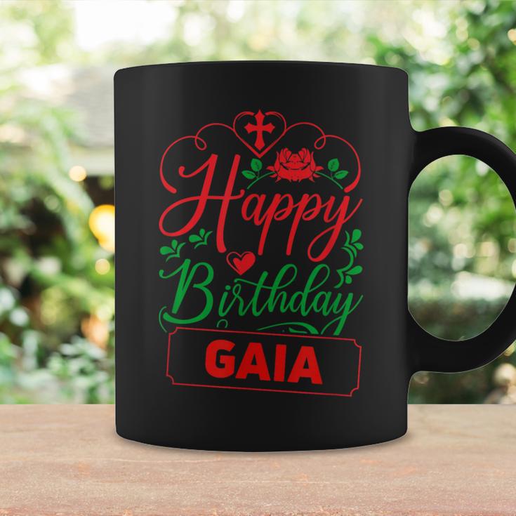 Happy Birthday Gaia かわいいクリスマスガイア コーヒーマグ ギフトのアイデア