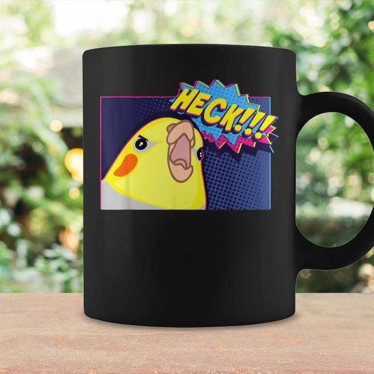 Heck Cockatiel Birb Memes Angry Parrot Lover コーヒーマグ ギフトのアイデア