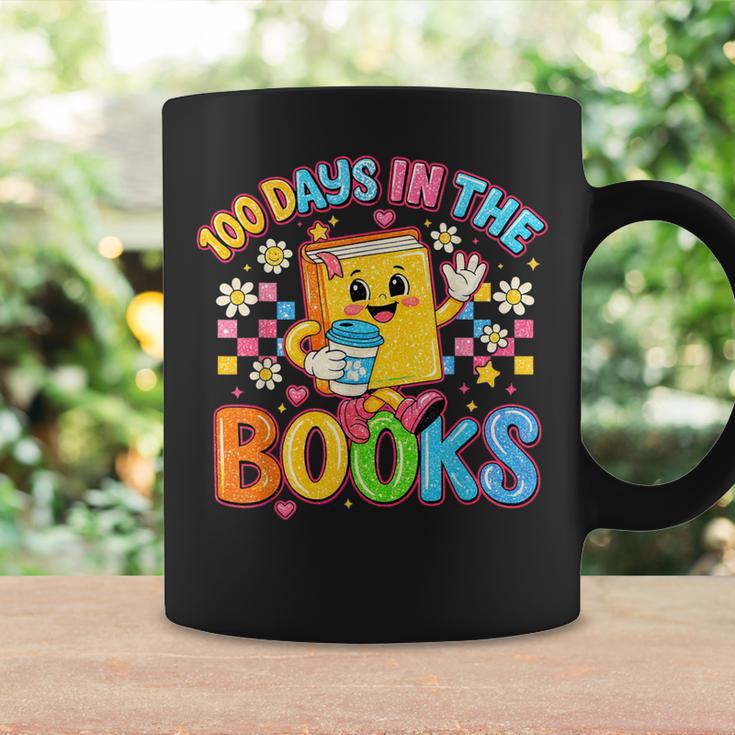 HUGvyn Preppy 100 Days In The Books Teacher Reading Coffee Graphic Print Coffee Mug Gifts ideas