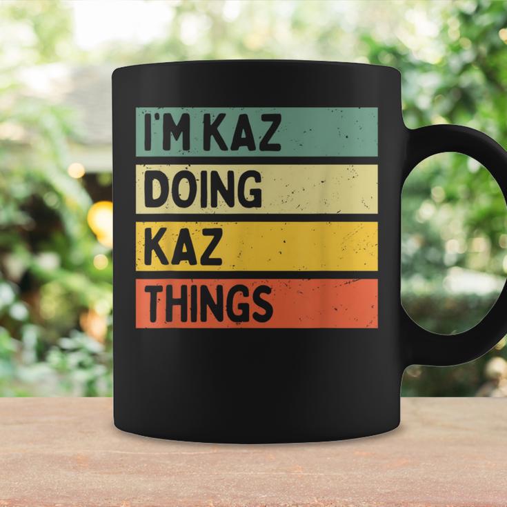 I'm Kaz Doing Kaz Things 面白い名言 コーヒーマグ ギフトのアイデア