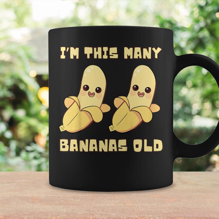I'm This Many Bananas Old バナナ 2歳の誕生日 2歳 コーヒーマグ ギフトのアイデア
