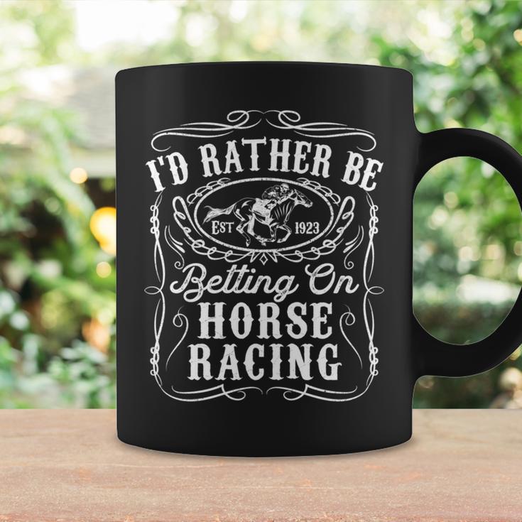 Id Rather Be Betting On Horse Racing 面白い 馬 ダービー ギフト 長袖tシャツ コーヒーマグ ギフトのアイデア