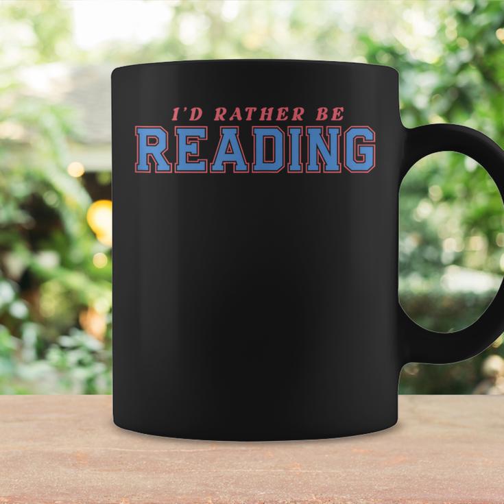 I'd Rather Be Reading Retro Bookish Book Lover Graphic Print Coffee Mug Gifts ideas I'd Rather Be Reading Retro Bookish Book Lover Graphic Print Coffee Mug Gifts ideas