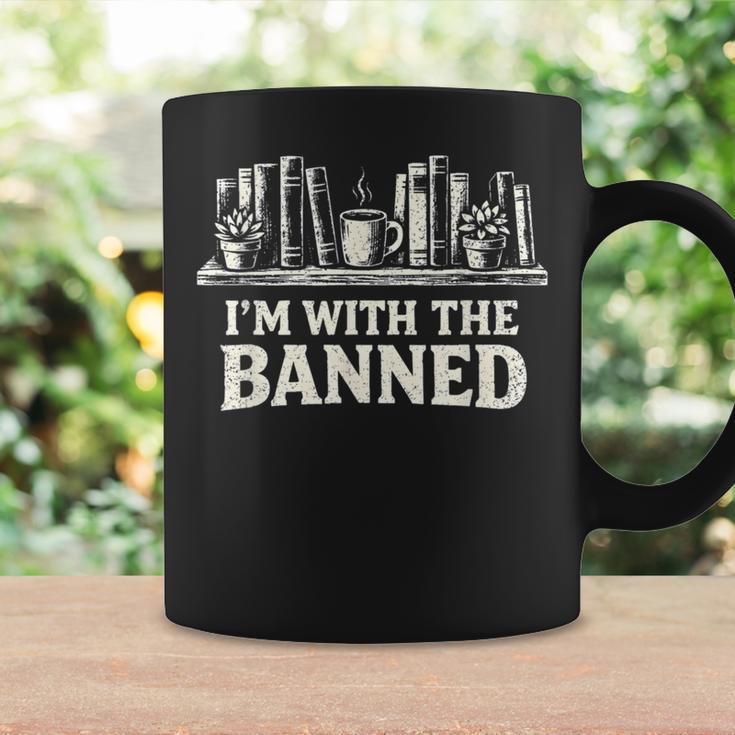 I'm With The Banned Books Reader Protest Literature Lover Graphic Print Coffee Mug Gifts ideas I'm With The Banned Books Reader Protest Literature Lover Graphic Print Coffee Mug Gifts ideas
