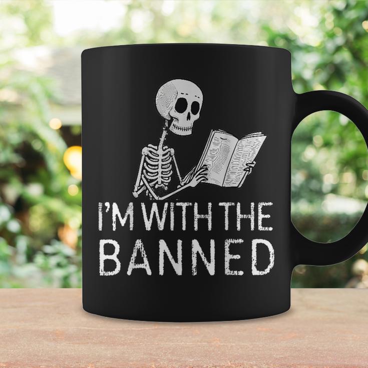 I'm With The Banned Tshirt Read Banned Books Lover BookWorm Graphic Print Coffee Mug Gifts ideas