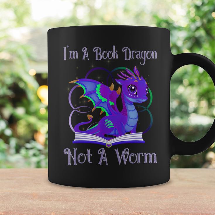 I'm a Book Dragon Not a Worm Dragons Reading Graphic Print Coffee Mug Gifts ideas