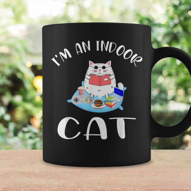 I'm An Indoor Cat I Drink Coffee Read Books Play Games Graphic Print Coffee Mug Gifts ideas I'm An Indoor Cat I Drink Coffee Read Books Play Games Graphic Print Coffee Mug Gifts ideas
