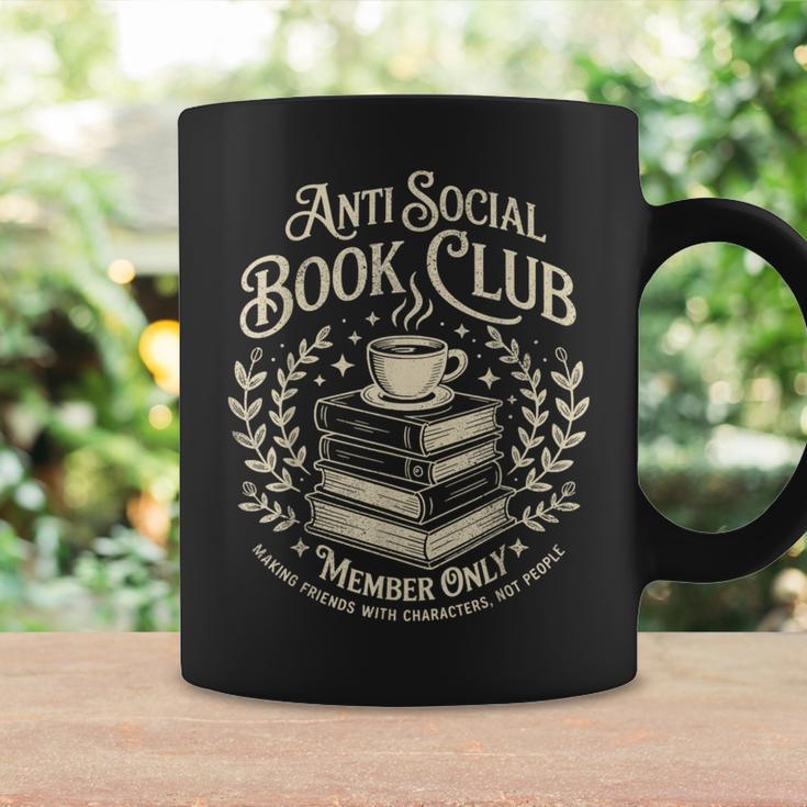 Introvert Books Club Member Coffee Book Lovers Vintage Graphic Print Coffee Mug Gifts ideas