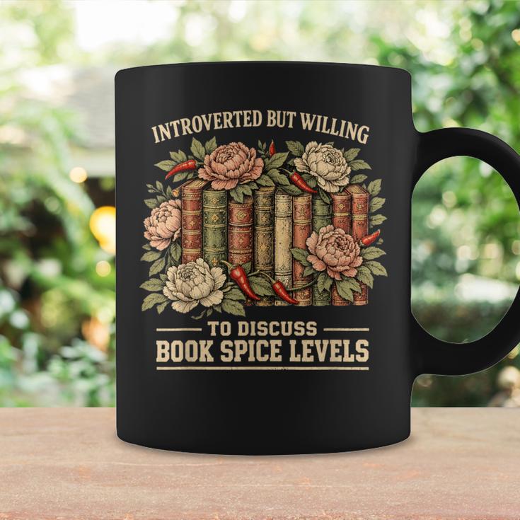 Introverted Spicy Book Reader Dark Romance Lover Bookworm Graphic Print Coffee Mug Gifts ideas