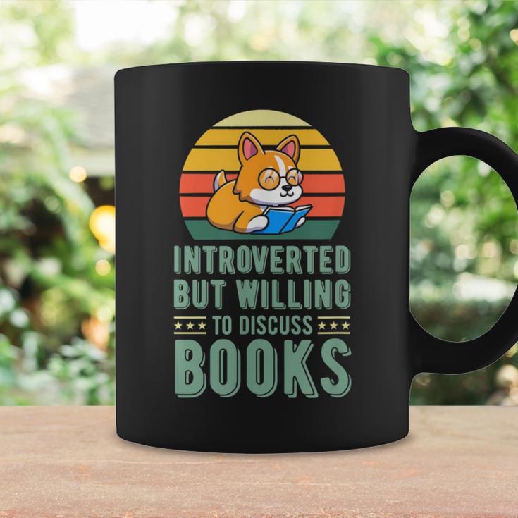 Introverted But Willing To Discuss Books Cute Literary Dog For Men Women Graphic Print Coffee Mug Gifts ideas Introverted But Willing To Discuss Books Cute Literary Dog For Men Women Graphic Print Coffee Mug Gifts ideas