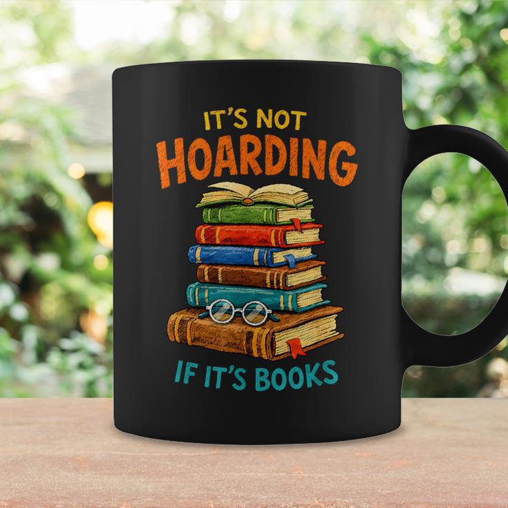 It’s Not Hoarding If It’s Books Classic Distressed Bookworm Graphic Print Coffee Mug Gifts ideas