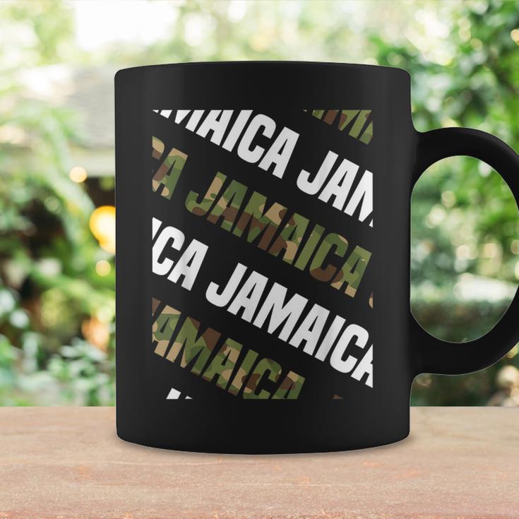 Jamaicaカモ柄グリーンカモフラージュ コーヒーマグ ギフトのアイデア