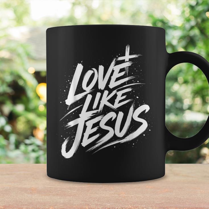 Jesus Love Like Jesus 十字架 クリスチャン コーヒーマグ ギフトのアイデア