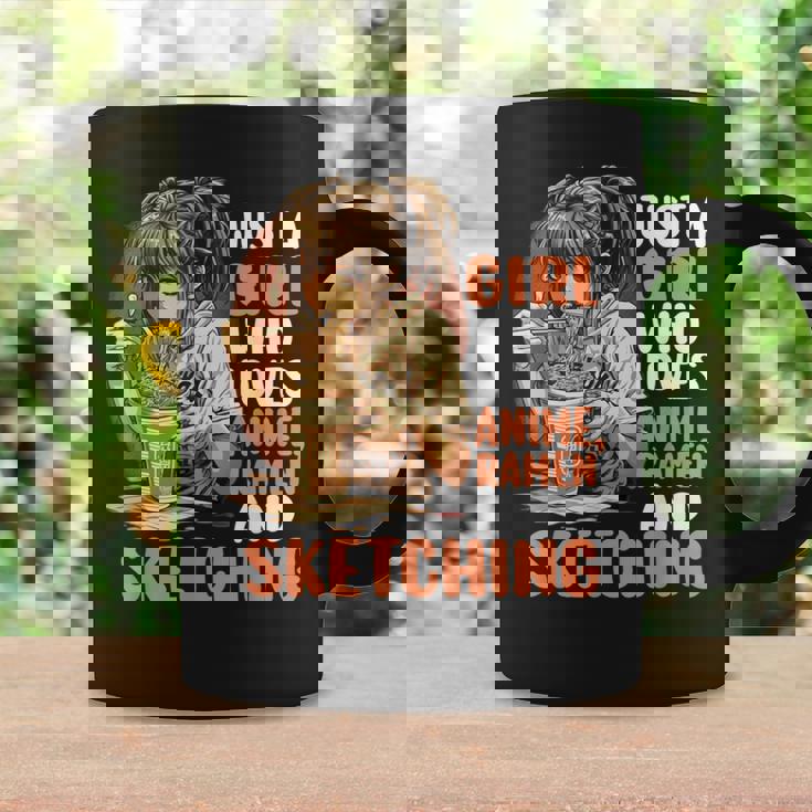 Just A Girl Who Loves Anime Ramen Andketching Anime Manga コーヒーマグ ギフトのアイデア