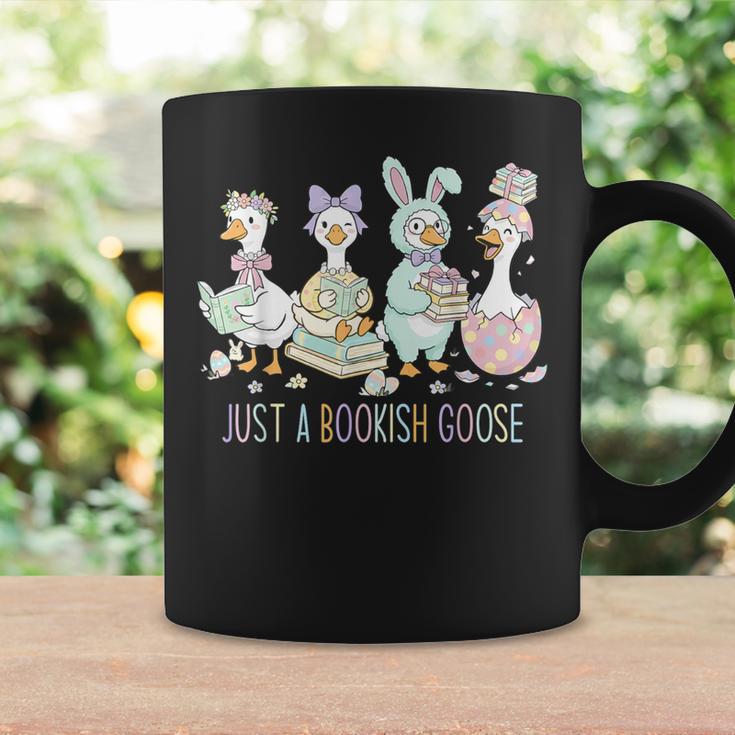 Just A Bookish Goose Bunny Easter Day Reading Book Lover Graphic Print Coffee Mug Gifts ideas