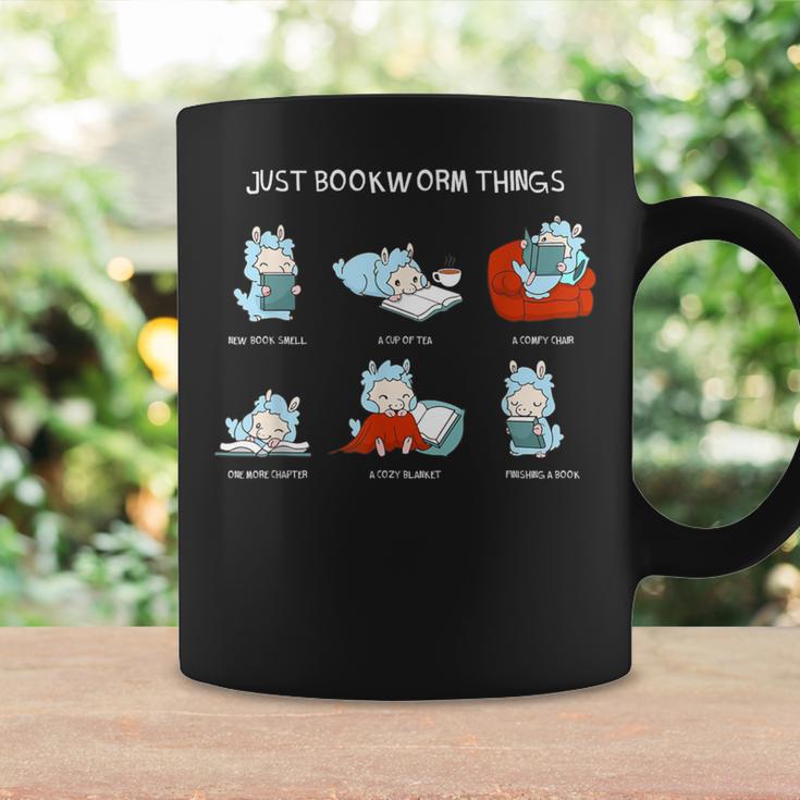 Just Bookworm Things Nerd Book Reading Books Lama Alpaca Graphic Print Coffee Mug Gifts ideas