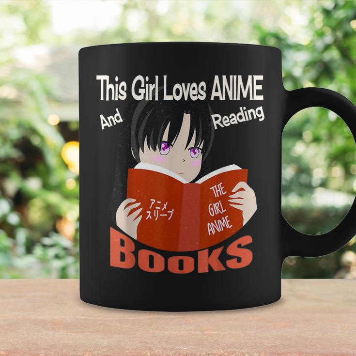 Just A Girl Who Loves Anime And Reading Books Graphic Print Coffee Mug Gifts ideas