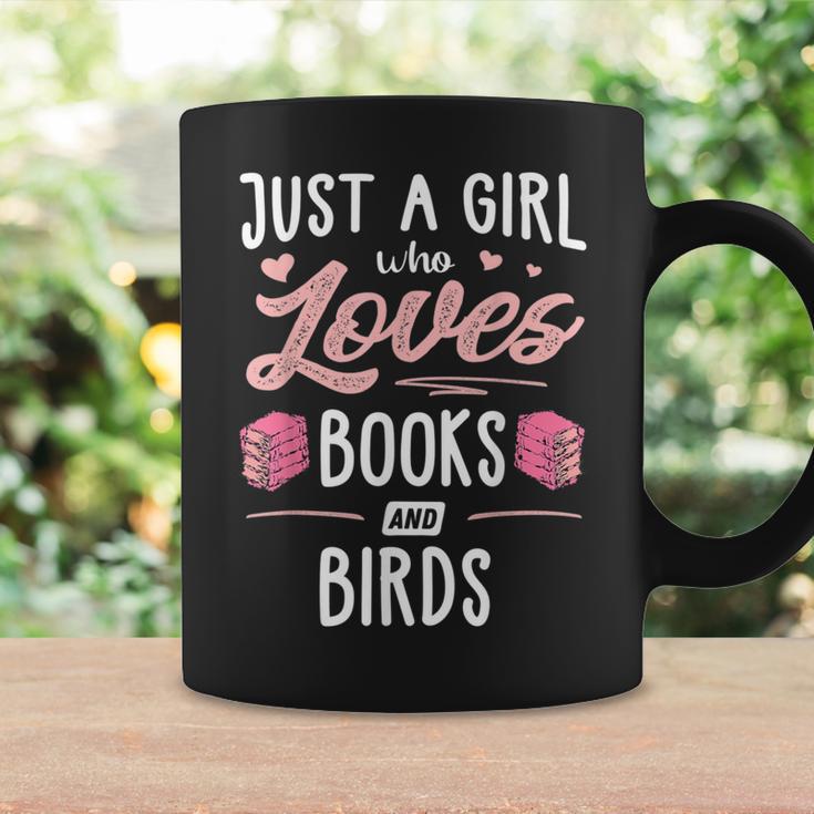 Just A Girl Who Loves Books And Birds Women Graphic Print Coffee Mug Gifts ideas