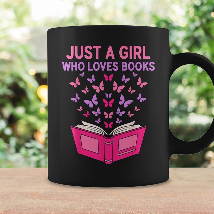 Just A Girl Who Loves Books Butterflies Reading Graphic Print Coffee Mug Gifts ideas Just A Girl Who Loves Books Butterflies Reading Graphic Print Coffee Mug Gifts ideas