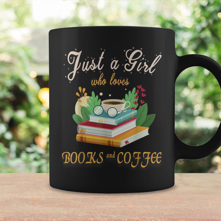 Just a Girl Who Loves Books And Coffee We Need More Caffeine Graphic Print Coffee Mug Gifts ideas